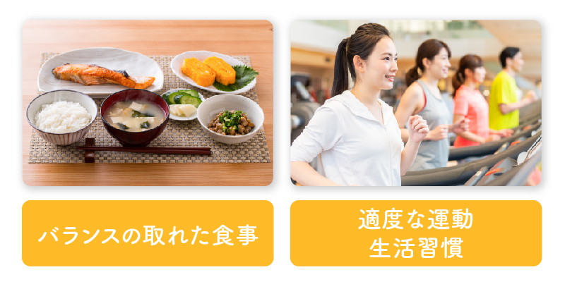 バランスの取れた食事 適度な運動 生活習慣